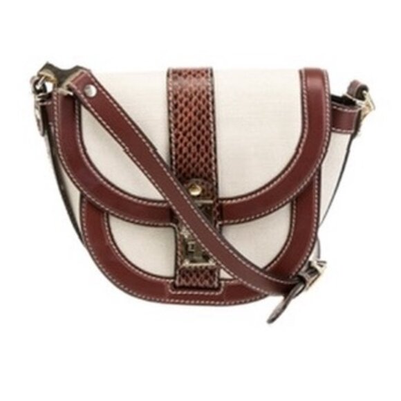 PROENZA SCHOULER Canvas Leather Trimmed Crossbody - Picture 1 of 11